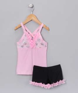 Lexi Luu Designs Dance/Gymnastics Outfit Ruffle Top and Bootie Short 