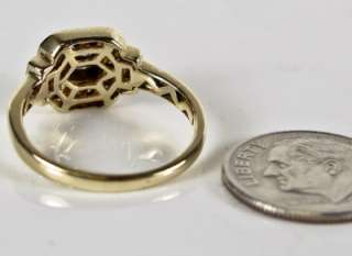   Gold .33ctw Princess Cut H SI Diamond Engagement Ring 3g Sz7  