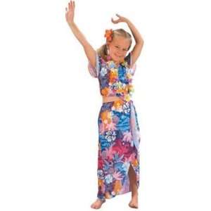 Just For Fun Hawaiian Beauty Fancy Dress Costume (child size)   Large 