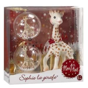 SOPHIE THE GIRAFFE MY FIRST CHRISTMAS TEETHER AND ORNAMENT SET NEW 