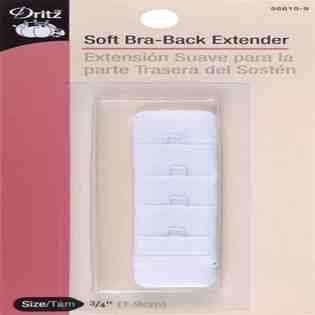 Dritz Bra Back Extender 3/4 Wide White 1 Hook 