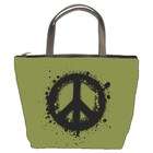 Carsons Collectibles Bucket Bag (Purse, Handbag) of Ink Blot Peace 