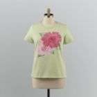 Basic Editions Womens Plus Glitter Daisy Tee