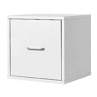 File Cube   White  For the Home Storage Shelves & Cabinets 