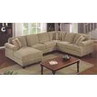   sectional sofa set with chaise lounge and piping trim on the cushions