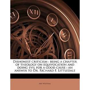 Nabu Press Dishonest Criticism Being a Chapter of Theology on 