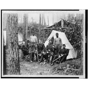  Officers of 114th Pennsylvania Infantry in front of 