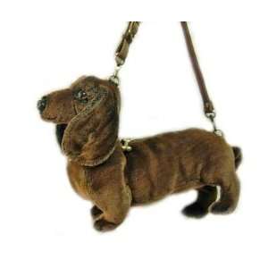  Brown DACHSHUND Doxie dog bag PURSE puppy Tote NEW Toys 