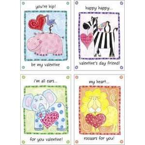  Hip Zoo Pals   16 Colorful & Fun Kids Valentines By Gina B 