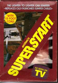 Vintage 1984 SuperStart Lighter Car Jumper Cables NIB  