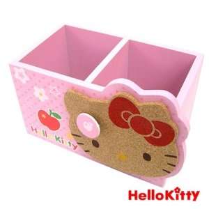  Hello Kitty Face Pencil/Remote Holder Pink 6.5x3.5x3.5 