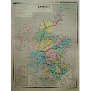  La Brugere Map of Scotland (1877)