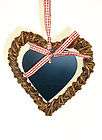 small wicker chalkboard hanging heart wreath wedding rustic country 
