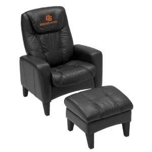  Oregon State OSU Beavers Leather Casual Chair & Ottoman 