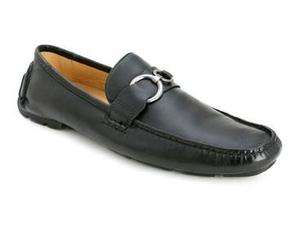 BACCO BUCCI Mens Marcelo Driving Moccasin Shoes Black  
