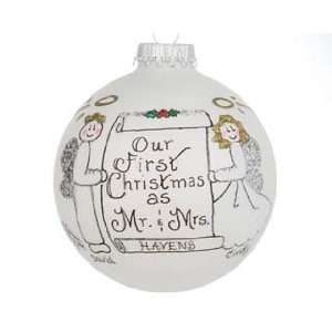   Our First Christmas as Mr. & Mrs. Christmas Ornament