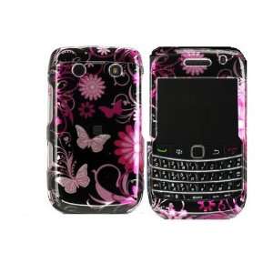  Blackberry bold 9700 / Onyx Crystal Case Pink Butterfly 