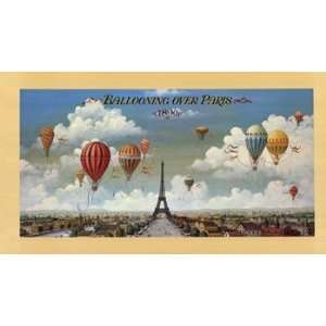  Ballooning Over Paris   Poster by I. Lane (36 x 20)