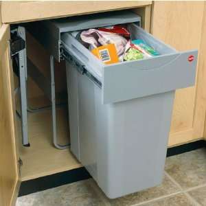  Hafele pull out trash can with telescoping slides Kitchen 