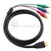   5m HDMI Male to 3 RCA Video Audio AV Cable Adapter For HDTV DVD  