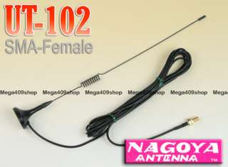 NAGOYA UT102 SMA Female Mobile Antenna VHF/UHF Magnet for kg801 TG UV2 
