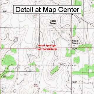   Map   Rush Springs, Oklahoma (Folded/Waterproof)