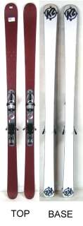 K2 Silencer Sight 169cm Snow Skis w/Marker 9.0 Bindings, D USED 