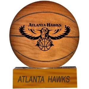 Atlanta Hawks NBA Laser Engraved S Hard Wood Basketball  