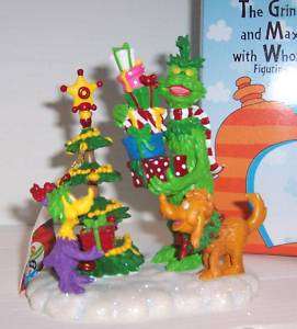 GRINCH & MAX ~ DR. SEUSS BOXED RESIN CHRISTMAS FIGURINE  