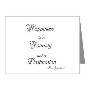 Happiness Is a Journey Not a Destination Quote Note Card (Set of 10) 4 