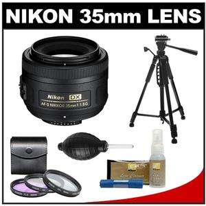   DX AF S Nikkor Lens with Tripod + 3 UV/FLD/CPL Filters + Cleaning Kit
