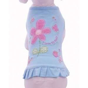  Cha Cha Couture I Love My Daddy Embroidered Dress Blue 