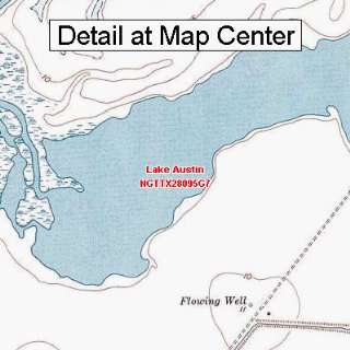 USGS Topographic Quadrangle Map   Lake Austin, Texas (Folded 
