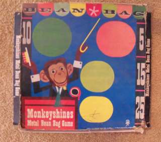 Vintage Monkeyshines Metal Bean Bag Game by Pressman  
