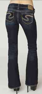 Silver Jeans Frances Flare 22 L1777SAF424 Dark Blue NWT  