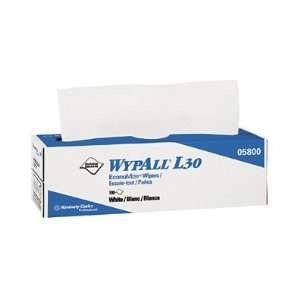 WYPALL L30 Wipers, POP UP Box, 9 4/5 in x 16 2/5 in, White, 100 Wipers 
