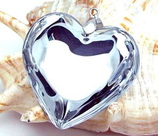 Lampwork Murano glass Heart Pendant Necklace p0206  