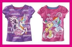 NEW My Little Pony Exclusive Canterlot Graphic T Shirt PINK PURPLE 2T 
