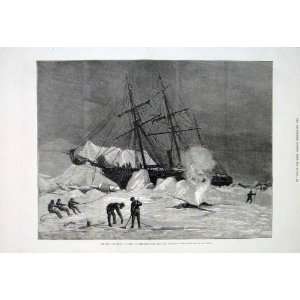  Blasting Ice Around Pandora Melville Bay Artic 1876
