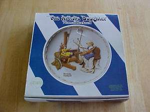 1980 1st Ed The Artists Daughter Norman Rockwell Plate  