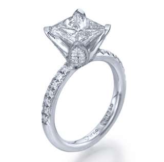 60 carat F/VS PRINCESS CUT DIAMOND ENGAGEMENT 18K RING  