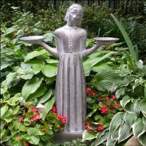  Savannah Bird Girl Statue   28 H with Pedestal
