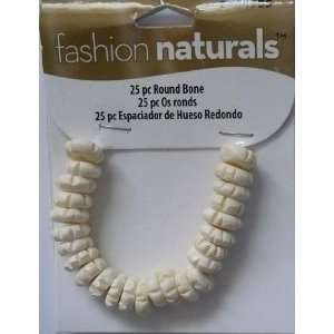  25 pc Round Bone Beads   Fashion Naturals #3484905 Arts 
