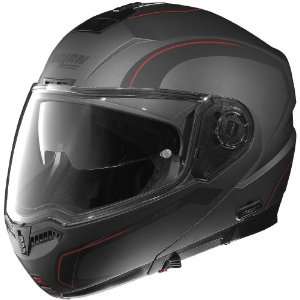  Nolan N104 Modular Graphics Helmet, Action Gray/Red/Black 
