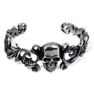  Dead Mans Skull Cuff Alchemy Gothic Bracelet Jewelry