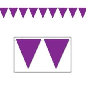 Indoor/Outdoor Pennant Banner   Purple Case Pack 96 