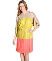 BCBGMAXAZRIA Basia Cold Shoulder Colorblock Dress $154.99 ( 44% off 