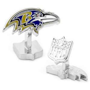  Palladium Baltimore Ravens Cufflinks Jewelry