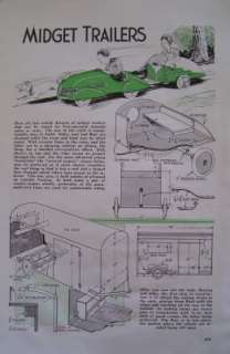   to Build PEDAL CAR TEARDROP TRAILER & COVERED WAGON Artcle Plan  