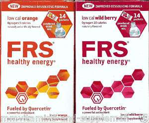 FRS healthy energy powdered drink mix 14 packets  